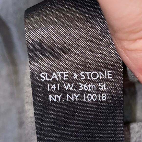 Slate & Stone Toby Ribbed Gray Long Sleeve Shirt - Picture 7 of 7